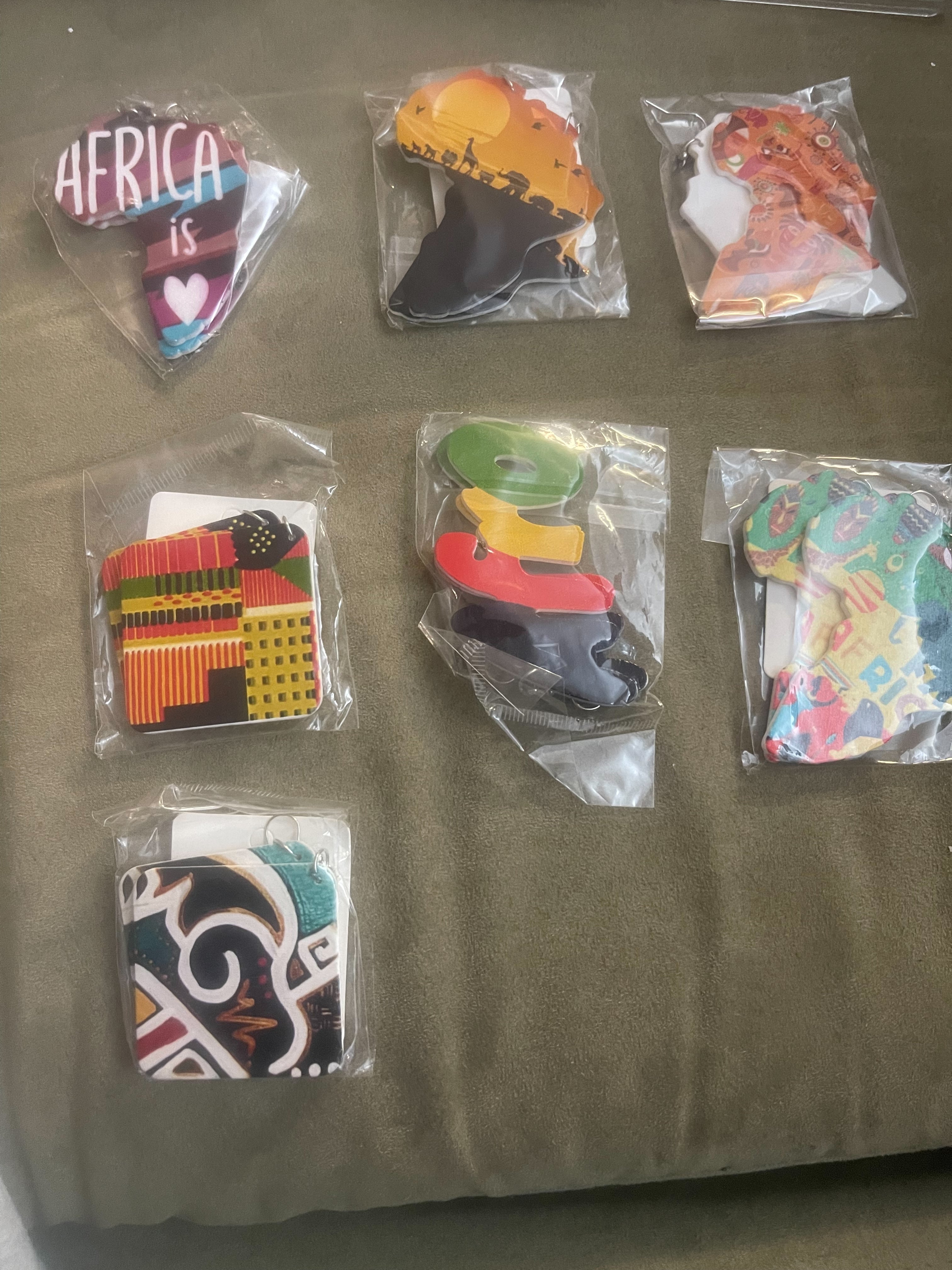 African Statement Earrings 7-Piece Set – Bold, Handmade Jewelry, Colorful Designs, Ethnic Boho Earrings for Women, Perfect for Phoenix Fashion