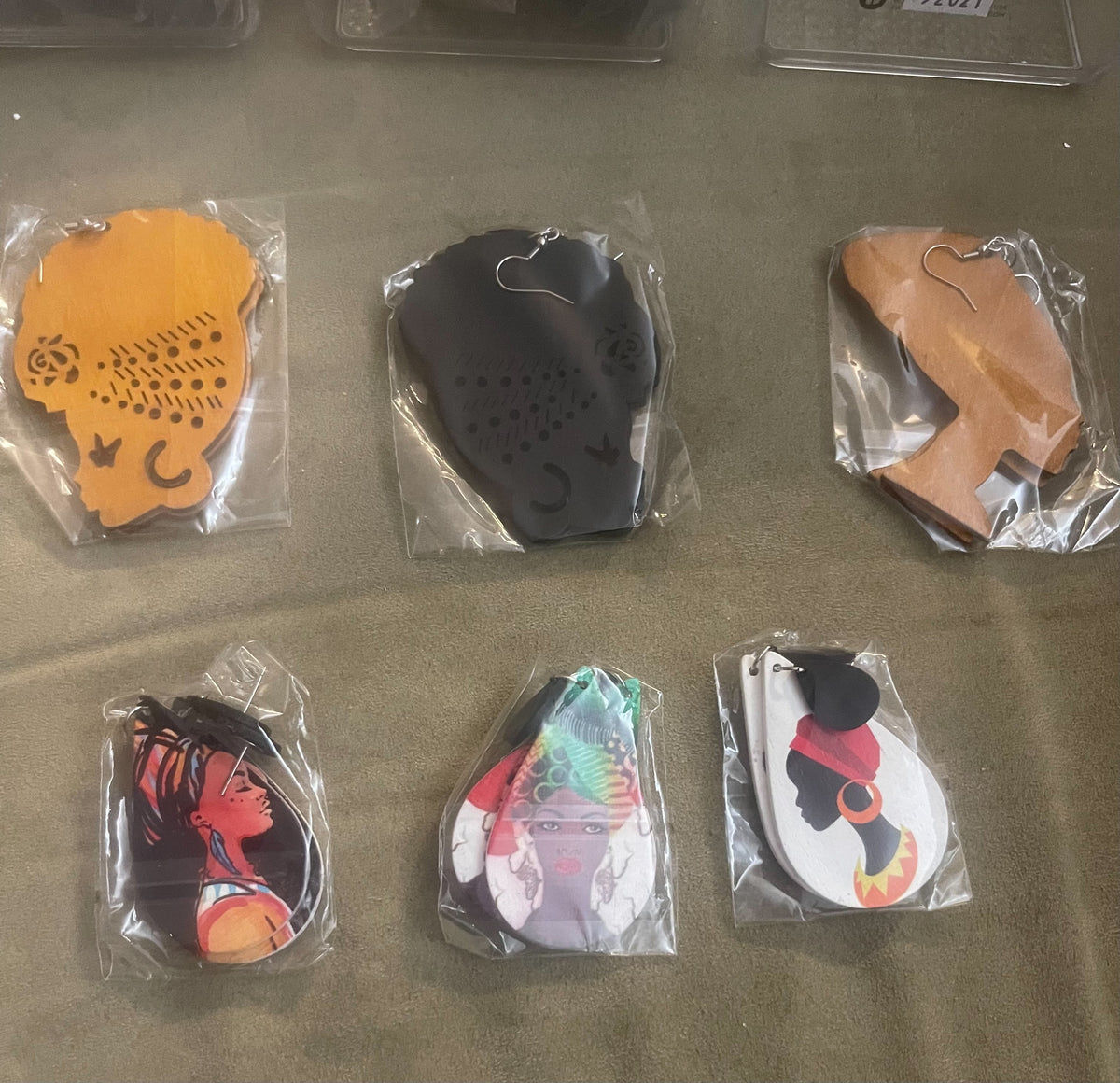 African Statement Earrings  6 Piece Set